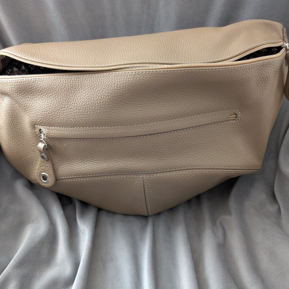 Faux Leather Crossbody Bag